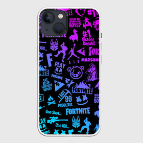 Чехол для iPhone 13 с принтом FORTNITE NEON | ФОРТНАЙТ НЕОН в Курске,  |  | fortnite | fortnite 2 | fortnite x маршмелло | ikonik | marshmello | ninja | ninja streamer | иконик | ниндзя | фортнайт | фортнайт 2 | фортнайт глава 2