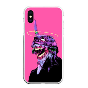 Чехол для iPhone XS Max матовый с принтом EVANGELION (CRY) в Курске, Силикон | Область печати: задняя сторона чехла, без боковых панелей | angel | eva | evangelion | neon genesis evangelion | nerv | аска лэнгли сорью | ева | евангелион | мисато кацураги | рей аянами | синдзи