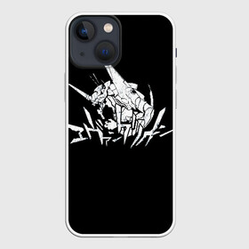 Чехол для iPhone 13 mini с принтом EVANGELION (LOGO) в Курске,  |  | Тематика изображения на принте: angel | eva | evangelion | neon genesis evangelion | nerv | аска лэнгли сорью | ева | евангелион | мисато кацураги | рей аянами | синдзи