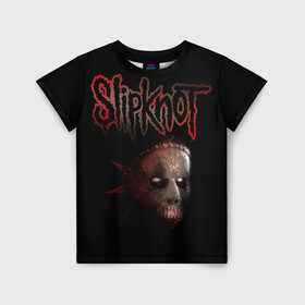 Детская футболка 3D с принтом Slipknot Jay в Курске, 100% гипоаллергенный полиэфир | прямой крой, круглый вырез горловины, длина до линии бедер, чуть спущенное плечо, ткань немного тянется | Тематика изображения на принте: band | creepy | drum | drummer | jay | mask | metal | rock | scary | slipknot | слипкнот