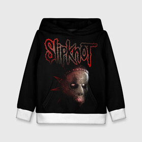 Детская толстовка 3D с принтом Slipknot Jay в Курске, 100% полиэстер | двухслойный капюшон со шнурком для регулировки, мягкие манжеты на рукавах и по низу толстовки, спереди карман-кенгуру с мягким внутренним слоем | Тематика изображения на принте: band | creepy | drum | drummer | jay | mask | metal | rock | scary | slipknot | слипкнот