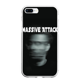 Чехол для iPhone 7Plus/8 Plus матовый с принтом Massive Attack в Курске, Силикон | Область печати: задняя сторона чехла, без боковых панелей | Тематика изображения на принте: грант маршалл | роберт дель ная | трип хоп