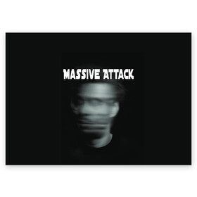 Поздравительная открытка с принтом Massive Attack в Курске, 100% бумага | плотность бумаги 280 г/м2, матовая, на обратной стороне линовка и место для марки
 | грант маршалл | роберт дель ная | трип хоп