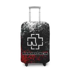 Чехол для чемодана 3D с принтом RAMMSTEIN в Курске, 86% полиэфир, 14% спандекс | двустороннее нанесение принта, прорези для ручек и колес | lindemann | rammstein | рамштайн | тилль линдеманн
