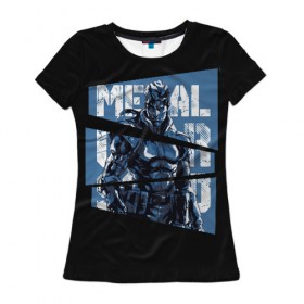 Женская футболка 3D с принтом Metal Gear в Курске, 100% полиэфир ( синтетическое хлопкоподобное полотно) | прямой крой, круглый вырез горловины, длина до линии бедер | big boss | gear | hideo kojima | konami | metal | mgs | mgs5 | raiden | snake | solid | большой босс | конами | мгс | металл | райден | снейка | твердый | хидео кодзима | шестерни