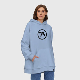 Худи SuperOversize хлопок с принтом Aphex Twin в Курске, 70% хлопок, 30% полиэстер, мягкий начес внутри | карман-кенгуру, эластичная резинка на манжетах и по нижней кромке, двухслойный капюшон
 | intelligent dance music | драм энд бэйс | ричард дэвид джеймс | техно | эйсид | эмбиент