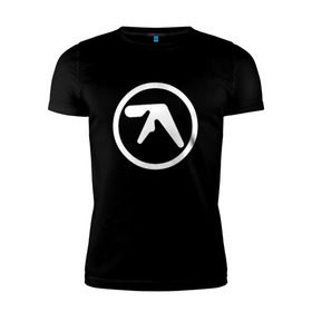 Мужская футболка премиум с принтом Aphex Twin в Курске, 92% хлопок, 8% лайкра | приталенный силуэт, круглый вырез ворота, длина до линии бедра, короткий рукав | Тематика изображения на принте: intelligent dance music | драм энд бэйс | ричард дэвид джеймс | техно | эйсид | эмбиент