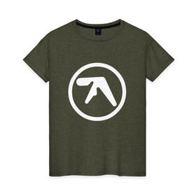 Женская футболка хлопок с принтом Aphex Twin в Курске, 100% хлопок | прямой крой, круглый вырез горловины, длина до линии бедер, слегка спущенное плечо | intelligent dance music | драм энд бэйс | ричард дэвид джеймс | техно | эйсид | эмбиент