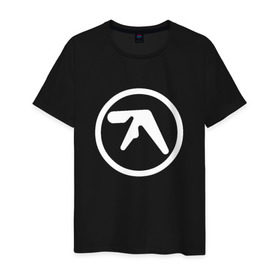 Мужская футболка хлопок с принтом Aphex Twin в Курске, 100% хлопок | прямой крой, круглый вырез горловины, длина до линии бедер, слегка спущенное плечо. | Тематика изображения на принте: intelligent dance music | драм энд бэйс | ричард дэвид джеймс | техно | эйсид | эмбиент