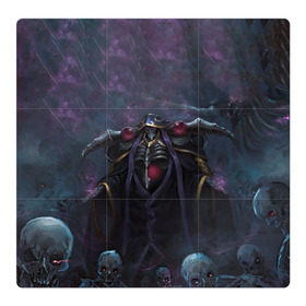 Магнитный плакат 3Х3 с принтом Overlord в Курске, Полимерный материал с магнитным слоем | 9 деталей размером 9*9 см | anime | overlord | момонга | повелитель