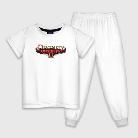 Детская пижама хлопок с принтом Divinity Original Sin 2 в Курске, 100% хлопок |  брюки и футболка прямого кроя, без карманов, на брюках мягкая резинка на поясе и по низу штанин
 | 