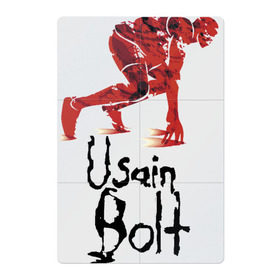 Магнитный плакат 2Х3 с принтом Usain Bolt в Курске, Полимерный материал с магнитным слоем | 6 деталей размером 9*9 см | Тематика изображения на принте: athletics | jamaica | man | run | runner | sport | sportsman | usain bolt | легкая атлетика | мужчина | спорт | спортсмен | ямайка