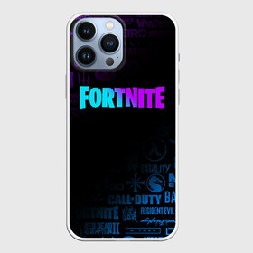 Чехол для iPhone 13 Pro Max с принтом FORTNITE в Курске,  |  | borderlands | call of duty | counter strike | cs go | dark souls | devil may cry | dmc | face | fallout | far cry | stalker | tes | the elder scrolls | the last of us | the witcher | warframe | watch dogs | варфрейм | ведьмак | масс эффект |