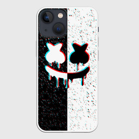 Чехол для iPhone 13 mini с принтом MARSHMELLO GLITCH в Курске,  |  | america | dj | marshmello | usa | америка | маршмелло