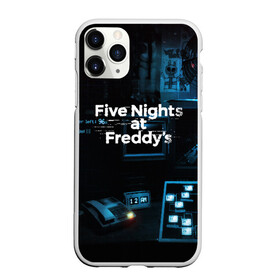 Чехол для iPhone 11 Pro Max матовый с принтом FIVE NIGHTS AT FREDDYS в Курске, Силикон |  | 5 ночей с фредди | animation | bonnie | chica | five nights at freddys | fnaf | foxy | freddy | funny | horror | scary | бонни | майк | пять | ужас | фнаф | фокси | фредди | чика | шмидт