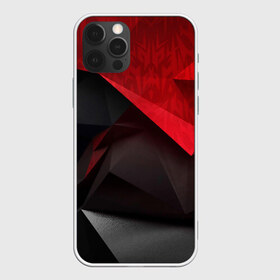 Чехол для iPhone 12 Pro Max с принтом Red & Black в Курске, Силикон |  | 3d | 3д | black | red | texture | геометрия | красно черное | красный | текстуры | фигуры | черный