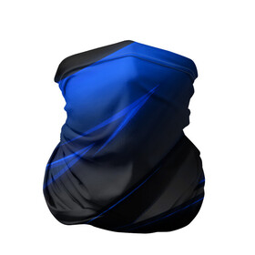 Бандана-труба 3D с принтом Blue and Black в Курске, 100% полиэстер, ткань с особыми свойствами — Activecool | плотность 150‒180 г/м2; хорошо тянется, но сохраняет форму | Тематика изображения на принте: 3d | 3д | black | blue | texture | геометрия | красно синее | синий | текстуры | фигуры | черный