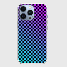 Чехол для iPhone 13 Pro с принтом Checkerboard gradient в Курске,  |  | checkerboard | gradient | бойчик | градиент | клетка. ячейка | орнамент | френдзона | шахматная. доска | шашечки