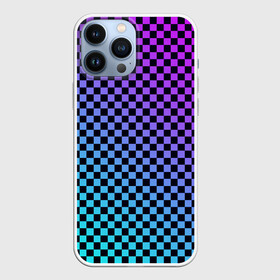 Чехол для iPhone 13 Pro Max с принтом Checkerboard gradient в Курске,  |  | checkerboard | gradient | бойчик | градиент | клетка. ячейка | орнамент | френдзона | шахматная. доска | шашечки