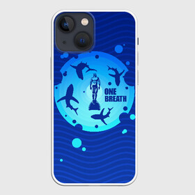 Чехол для iPhone 13 mini с принтом One Breath в Курске,  |  | Тематика изображения на принте: dive | diving | swim | swimming | synchronized swimming | водный спорт | дайвинг | плавание | пловец | синхронное плавание | спорт