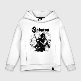 Детское худи Oversize хлопок с принтом Sabaton в Курске, френч-терри — 70% хлопок, 30% полиэстер. Мягкий теплый начес внутри —100% хлопок | боковые карманы, эластичные манжеты и нижняя кромка, капюшон на магнитной кнопке | battle metal | primo victoria | sabaton | the art of war | the great war | группа | йоаким броден | латный ботинок | метал | пауэр | рыцарские доспехи | сабатон | собатон | хэви