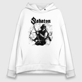 Женское худи Oversize хлопок с принтом Sabaton в Курске, френч-терри — 70% хлопок, 30% полиэстер. Мягкий теплый начес внутри —100% хлопок | боковые карманы, эластичные манжеты и нижняя кромка, капюшон на магнитной кнопке | battle metal | primo victoria | sabaton | the art of war | the great war | группа | йоаким броден | латный ботинок | метал | пауэр | рыцарские доспехи | сабатон | собатон | хэви