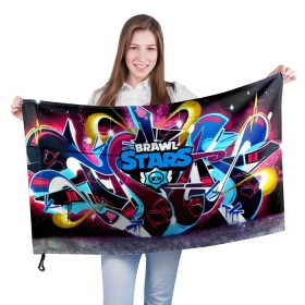 Флаг 3D с принтом BRAWL STARS в Курске, 100% полиэстер | плотность ткани — 95 г/м2, размер — 67 х 109 см. Принт наносится с одной стороны | android | brawl stars | games | mobile game | stars | игры | мобильные игры