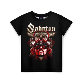 Детская футболка 3D с принтом Sabaton в Курске, 100% гипоаллергенный полиэфир | прямой крой, круглый вырез горловины, длина до линии бедер, чуть спущенное плечо, ткань немного тянется | battle metal | primo victoria | sabaton | the art of war | the great war | группа | йоаким броден | латный ботинок | метал | пауэр | рыцарские доспехи | сабатон | собатон | хэви