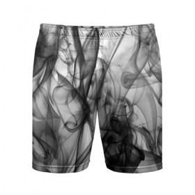 Мужские шорты 3D спортивные с принтом SMOKE ABSTRACTION в Курске,  |  | Тематика изображения на принте: abstraction | smoke | абстракция | дым | огонь.