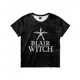 Детская футболка 3D с принтом BLAIR WITCH (Игра) в Курске, 100% гипоаллергенный полиэфир | прямой крой, круглый вырез горловины, длина до линии бедер, чуть спущенное плечо, ткань немного тянется | blair | game | games | halloween | horror | logo | survival | symbol | witch | блер | блэйр | блэр | ведьма | ведьма из | витч | вич | выживание | игра | игры | лого | логотип | символ | ужасы | хоррор | хэллоуин