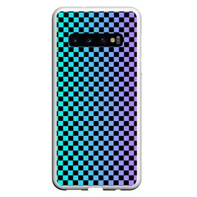 Чехол для Samsung Galaxy S10 с принтом Checkerboard Color в Курске, Силикон | Область печати: задняя сторона чехла, без боковых панелей | Тематика изображения на принте: checkerboard | gradient | бойчик | в клетку | в клеточку | градиент | клетка | музыка | орнамент | френдзона | шахматная доска | шашки