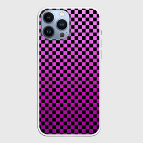 Чехол для iPhone 13 Pro Max с принтом Checkerboard Color в Курске,  |  | checkerboard | gradient | бойчик | в клетку | в клеточку | градиент | клетка | музыка | орнамент | френдзона | шахматная доска | шашки