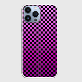 Чехол для iPhone 13 Pro Max с принтом Checkerboard Color в Курске,  |  | Тематика изображения на принте: checkerboard | gradient | бойчик | в клетку | в клеточку | градиент | клетка | музыка | орнамент | френдзона | шахматная доска | шашки