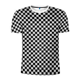 Мужская футболка 3D спортивная с принтом Checkerboard Color  в Курске, 100% полиэстер с улучшенными характеристиками | приталенный силуэт, круглая горловина, широкие плечи, сужается к линии бедра | checkerboard | gradient | бойчик | в клетку | в клеточку | градиент | клетка | музыка | орнамент | френдзона | шахматная доска | шашки