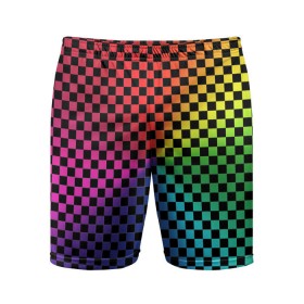 Мужские шорты 3D спортивные с принтом Checkerboard Color в Курске,  |  | checkerboard | gradient | бойчик | в клетку | в клеточку | градиент | клетка | музыка | орнамент | френдзона | шахматная доска | шашки