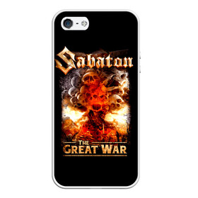 Чехол для iPhone 5/5S матовый с принтом Sabaton в Курске, Силикон | Область печати: задняя сторона чехла, без боковых панелей | battle metal | primo victoria | sabaton | the art of war | the great war | группа | йоаким броден | латный ботинок | метал | пауэр | рыцарские доспехи | сабатон | собатон | хэви