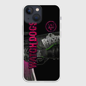Чехол для iPhone 13 mini с принтом WATCH DOGS в Курске,  |  | hack | killer | legion | review | walkthrough | watch dogs 2 | ватч | догс | иллинойс | лис | мститель | ниндзя | сторожевые псы | фрост | хакер | черный | чикаго | штат | эйден пирс