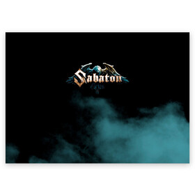 Поздравительная открытка с принтом Sabaton в Курске, 100% бумага | плотность бумаги 280 г/м2, матовая, на обратной стороне линовка и место для марки
 | battle metal | primo victoria | sabaton | the art of war | the great war | группа | йоаким броден | латный ботинок | метал | пауэр | рыцарские доспехи | сабатон | собатон | хэви