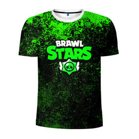Мужская футболка 3D спортивная с принтом BRAWL STARS LEON в Курске, 100% полиэстер с улучшенными характеристиками | приталенный силуэт, круглая горловина, широкие плечи, сужается к линии бедра | android | brawl stars | games | mobile game | stars | игры | мобильные игры