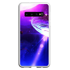 Чехол для Samsung Galaxy S10 с принтом НЛО в Курске, Силикон | Область печати: задняя сторона чехла, без боковых панелей | Тематика изображения на принте: ufo | диск | звездное небо | звезды | инопланетный | корабль | космический | космолет | космос | летающая тарелка | нло | пришельцы | футуризм | футуристика