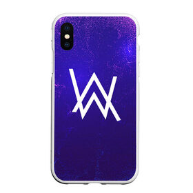 Чехол для iPhone XS Max матовый с принтом ALAN WALKER в Курске, Силикон | Область печати: задняя сторона чехла, без боковых панелей | Тематика изображения на принте: alan walker | aw | electro | electro music | music | алан уокер | музыка | музыкант | электро | электронная музыка