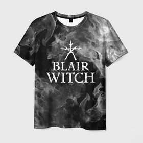 Мужская футболка 3D с принтом BLAIR WITCH в Курске, 100% полиэфир | прямой крой, круглый вырез горловины, длина до линии бедер | blair witch | blair witch 2019 | blair witch игра | blairs witch | блэр | ведьмы | ведьмы из блэр