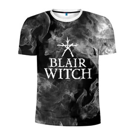Мужская футболка 3D спортивная с принтом BLAIR WITCH в Курске, 100% полиэстер с улучшенными характеристиками | приталенный силуэт, круглая горловина, широкие плечи, сужается к линии бедра | blair witch | blair witch 2019 | blair witch игра | blairs witch | блэр | ведьмы | ведьмы из блэр
