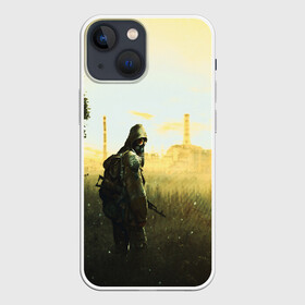 Чехол для iPhone 13 mini с принтом STALKER в Курске,  |  | chernobyl | game | games | gsc | logo | s.t.a.l.k.e.r. | stalker | stalker 2 | stalker2 | world | игра | игры | лого | противогаз | с.т.а.л.к.е.р. | символ | сталкер | сталкер 2 | сталкер2 | чернобыль