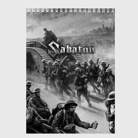 Скетчбук с принтом Sabaton в Курске, 100% бумага
 | 48 листов, плотность листов — 100 г/м2, плотность картонной обложки — 250 г/м2. Листы скреплены сверху удобной пружинной спиралью | battle metal | primo victoria | sabaton | the art of war | the great war | группа | йоаким броден | латный ботинок | метал | пауэр | рыцарские доспехи | сабатон | собатон | хэви