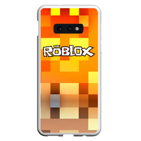 Чехол для Samsung S10E с принтом ROBLOX в Курске, Силикон | Область печати: задняя сторона чехла, без боковых панелей | game | gamer | logo | minecraft | roblox | simulator | игра | конструктор | лого | симулятор | строительство | фигура