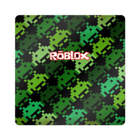 Магнит виниловый Квадрат с принтом ROBLOX в Курске, полимерный материал с магнитным слоем | размер 9*9 см, закругленные углы | game | gamer | logo | minecraft | roblox | simulator | игра | конструктор | лого | симулятор | строительство | фигура