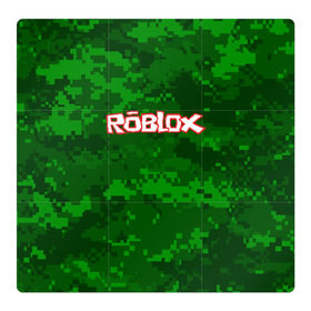 Магнитный плакат 3Х3 с принтом ROBLOX в Курске, Полимерный материал с магнитным слоем | 9 деталей размером 9*9 см | game | gamer | logo | minecraft | roblox | simulator | игра | конструктор | лого | симулятор | строительство | фигура