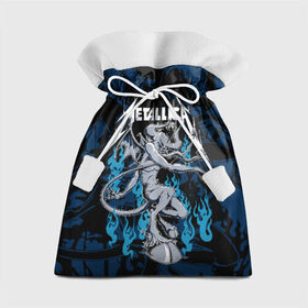 Подарочный 3D мешок с принтом Metallica в Курске, 100% полиэстер | Размер: 29*39 см | american | blue | demon | devil | flame | hell | metal band | metallica | music | rock | американская | голубое | демон | дьявол | метал группа | металлика | музыка | пламя | рок | черт