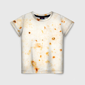 Детская футболка 3D с принтом ЛАВАШ в Курске, 100% гипоаллергенный полиэфир | прямой крой, круглый вырез горловины, длина до линии бедер, чуть спущенное плечо, ткань немного тянется | лаваш | хлеб | шаурма